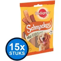Pedigree 15x - Schmackos Gevogelte - Hondensnacks - 144 g