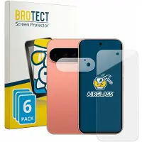 BROTECT Screenprotector 6 Stuks voor Google Pixel 11 Pro (Voor+Camera) Beschermglas transparant