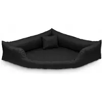 Dakota Ortopedisch Hondenkussen Hoekmodel M Zwart 80x80cm