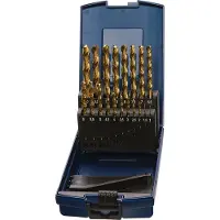 TECWERK Spiraalboorset DIN 338 type N D.1-5,9x0,1mm HSS TiN 50-delig kunststof cassette