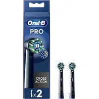 Oral-B Oral B Opzetborstels PRO Cross Action Zwart - 2 stuks