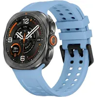 Strap-it Siliconen bandje geschikt voor Samsung Galaxy Watch Ultra 2 (2026) / Ultra (2024/2025) - Grey-Blue
