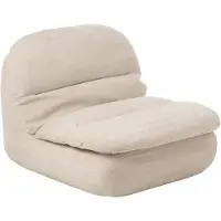 J-Line Gecomprimeerde chaise longue - schuim - ecru