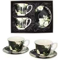 Livello Porseleinen Kopjes & Schotels Set - 2 stuks, 250ml