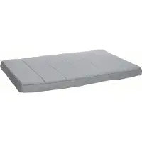 Flamingo - Hondenkussen Varga - Verkoelend en ergonomisch hondenkussen met memory foam voor bench – Grijs – 100,5 × 63 × 5 cm