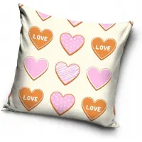 Carbotex Decoratieve Kussensloop Hartjes 40x40 cm - Liefdevol Design