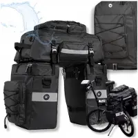 WHEEL UP Merkloze Waterdichte Fietstas Grote Capaciteit 65L Achterdrager Tas