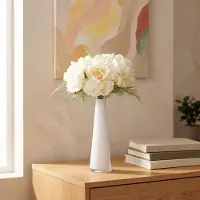 Maxifleur Kunstplanten Kunst pioenrozen boeket Nomi Marbella Crème 40cm