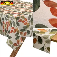 ANRO Tafelkleed Olijftakken Meerkleurig 260x140cm Rechte rand Afwasbaar Waterafstotend