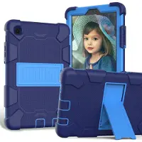 Mobigear Tablethoes geschikt voor Samsung Galaxy Tab A7 Lite Hardcase Backcover | ShieldStand | Schokbestendig Galaxy Tab A7 Lite Telefoonhoesje | Anti Shock Proof + Standaard - Blauw