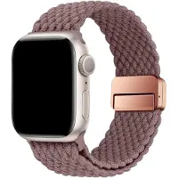123Watches bandje Zyra - nylon - smokey paars - 44 · 45 · 46 & 49 mm - Geschikt voor Apple Watch series 1/2/3/4/5/6/7/8/9/10/11/12/SE/SE2/SE3/Ultra/Ultra 2/Ultra 3/Ultra 4