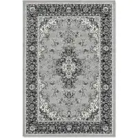Muratap Nain klassiek vintage oosters vloerkleed medaillon zilver- 240x340cm