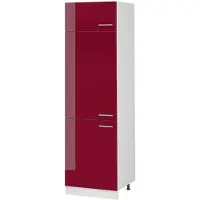 Vicco Hoge kast R-Line, Rode hoogglans/Wit, 60 cm