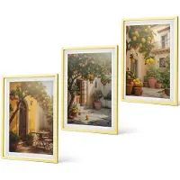 Coloray 3-Delige Schilderij Set - Een Serie Foto'S Met Stadseten En Een Uitzicht Op Londen. - 40 x 40 cm En 40 x 60 cm - Wanddecoratie - Moderne Interieurdecoratie - Interieur Decoratie
