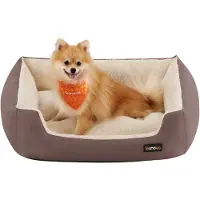 Feandrea - Hondenmand - Hondenbed met Omkeerbaar Kussen - Comfortabele Hondenmand - Gemakkelijk te Reinigen