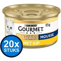 Gourmet 20x - Gold Mousse Kip - Kattenvoer Natvoer - 85 g