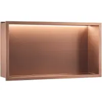 REA - Inbouw Badkamerplank Led 30x60 Brush Copper - 10 x 48 x 33 cm