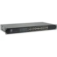 Level One GEP-2421W150 netwerk switch Unmanaged Gigabit Ethernet (10/100/1000) Power over Ethernet (PoE) Zwart