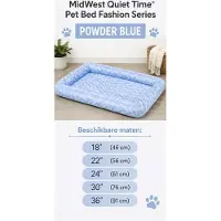 Midwest Quiet Time Pet Bed Fashion Series Powder Blue 22 inch 56 cm