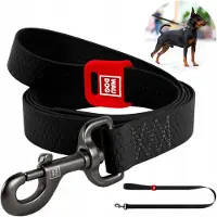 Waudog Waterproof Hondensnoer Zwart - Maat M, 183cm x 20mm