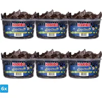 Haribo 6x Drop Halve Manen (150 stuks)