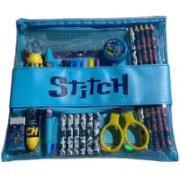 Disney Stitch Gevulde Etui - Schrijfwarenset - 19-delig - Blauw