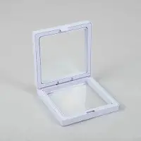 AW Gifts Small 3D Floating Frame Display 7x7cm - White