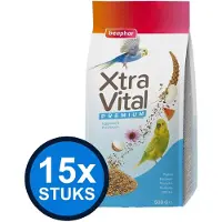 Beaphar 15x - XtraVital parkiet 500gr - Vogelvoer - 500 g