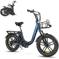 Samebike C05 Pro Elektrische Fatbike – Opvouwbare E-Bike - 250W Motor - 36V 13Ah Accu (70 km Bereik) - 20 Inch Brede Banden - Shimano 7 Versnellingen - met Dubbele Vering