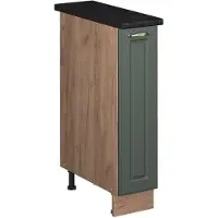 Vicco Apotheekkast Fame-Line, Groen-Goud Landhuis/Goudkleurig Eiken, 20 cm, WB Antraciet
