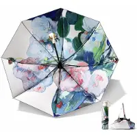 VHV -Zonnescherm Paraplu - UV-werende Parasol met Black Vinyl Coating - Compacte Opvouwbare Paraplu voor Zon en Regen - Windbestendige Paraplu - 98cm Diameter