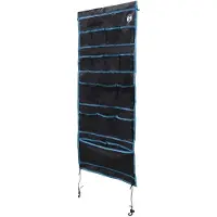 vidaXL Opbergzak met opslag Zwart en Blauw 125 x 48 cm oxford