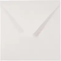 Netuno Ecologische witte enveloppen 12 - 153 x 153 mm - 25 stuks - NK natgelijmde - 120 gram - Materica -