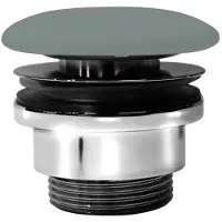 GSI Vrije doorstroming Wastafelafvoer 5/4“, keramische stop, 0,5-6,5cm, mat agave