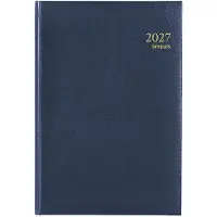 Brepols bureau agenda 2027 - MINISTER [0.218] - LIMA - Bureau agenda - 1 dag op 1 pagina - Dagoverzicht - Blauw - 14.8 x 21 cm
