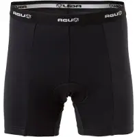 Agu Undershort Men - Fietsonderbroek met zeem - Heren - Zadelcomfort - Slim fit met lange pijp - Onzichtbaar onder kleding - Zwart - XXL