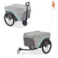 FUXTEC FUXLIFE by fietskar FX-LA120 | aanhangwagen 2in1 | 120 L volume | 47,8 kg laadvermogen | opvouwbaar