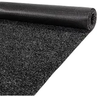 ANRO Loper Zwart 180x100cm – Schoonloopmat Gangloper Antislip Wasbaar Vuilvangmat Op Maat Binnen