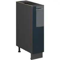 Vicco Apotheekkast Fame-Line, Donkerblauw hoogglans/Antraciet, 20 cm zonder werkblad