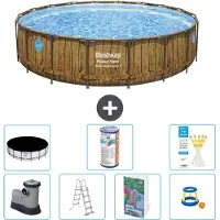 Bestway Power Steel Ronde Zwembad - 549x122 cm - 6-delig - Model S541