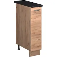 Vicco Apotheekkast Fame-Line, Goudkleurig Eiken/Goudkleurig Eiken, 20 cm, WB Antraciet