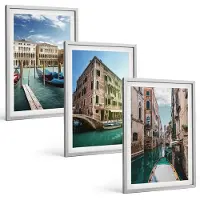 Tulup 4-Delige Schilderij Set - Uitzichten op Venetië met kanalen en stedelijke architectuur. - 40 x 60 cm - Muurdecoratie - Interieur Decoratie