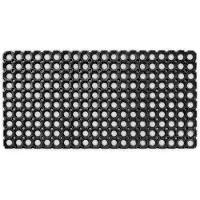 ANRO Deurmat Zwart 40x80cm Schoonloopmat Antislip Op Maat