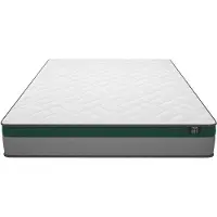 Vente-unique Set matras en lattenbodem 180 x 200 cm - Wit - Matras met pocketveren van 22 cm dik - Met opbergruimte - YSMÉE PRESTIGE