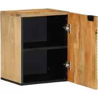 vidaXL Badkastje, bruin, 38x33,5x48 cm, massief mangohout
