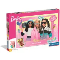 Clementoni Kinderpuzzel Barbie - Puzzel 104 Maxi Stukjes - Speciale Effecten - Legpuzzel en Educatief Speelgoed - Puzzels voor Kinderen vanaf 4 Jaar