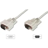Digitus AK-610203-100-E seriële kabel Beige 10 m D-Sub9
