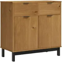 vidaXL Dressoir FLAM 80x40x80 cm massief grenenhout