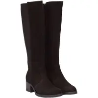 Wonders Dames Leren Charme laarzen zwart (39), 3 tot 5 cm, Ritssluiting, Casual G-6260