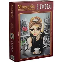 Magnolia puzzel Audrey - 1000 stukjes legpuzzel kunstwerk.